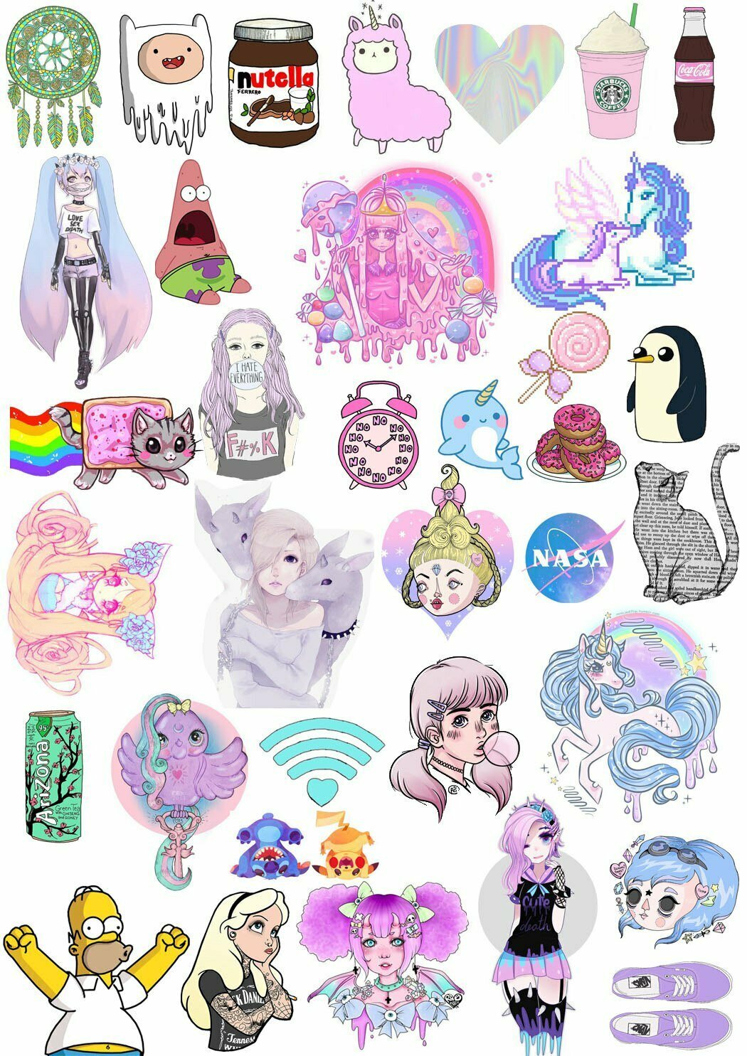 Стикеры для распечатки