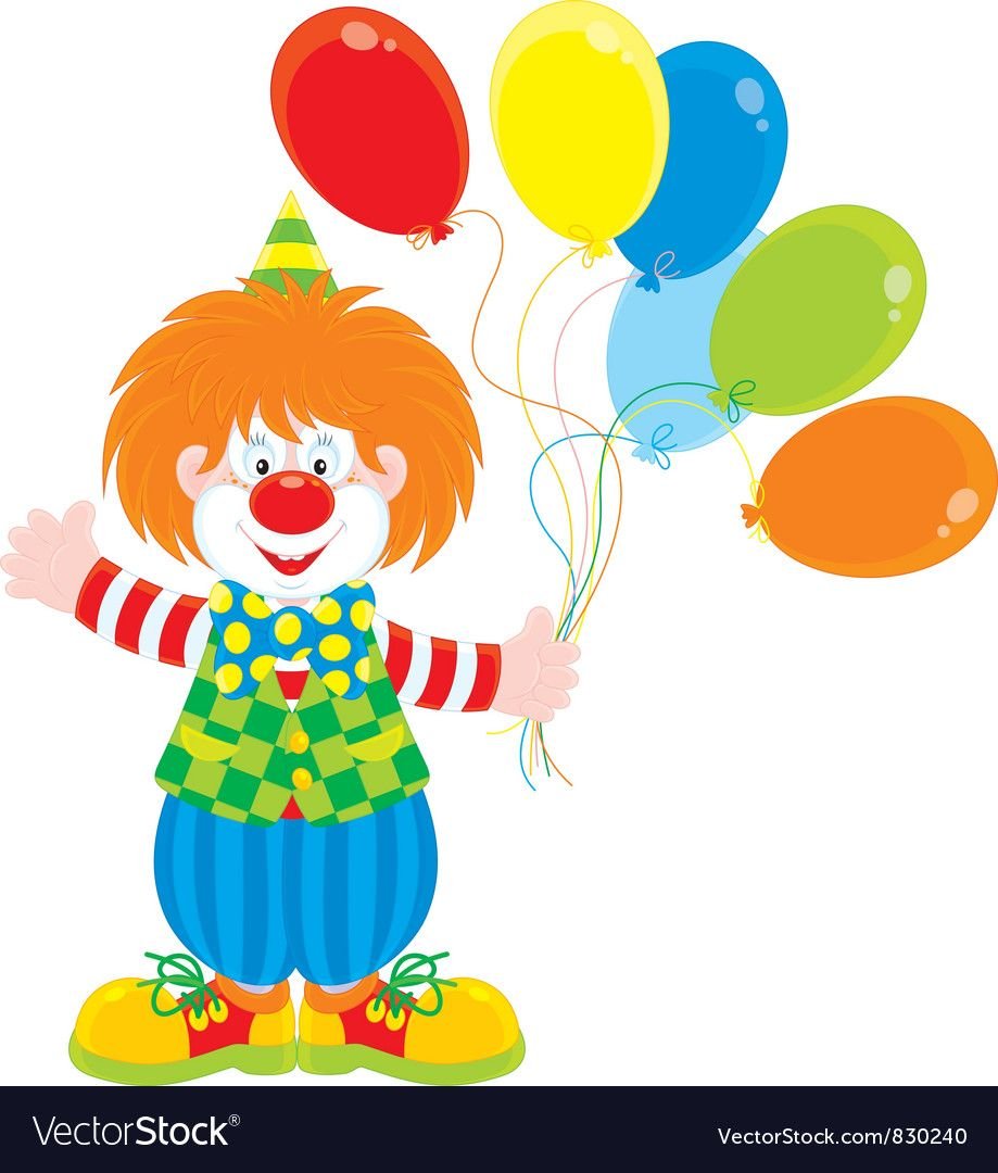 Жонглирующий клоун иллюстрация