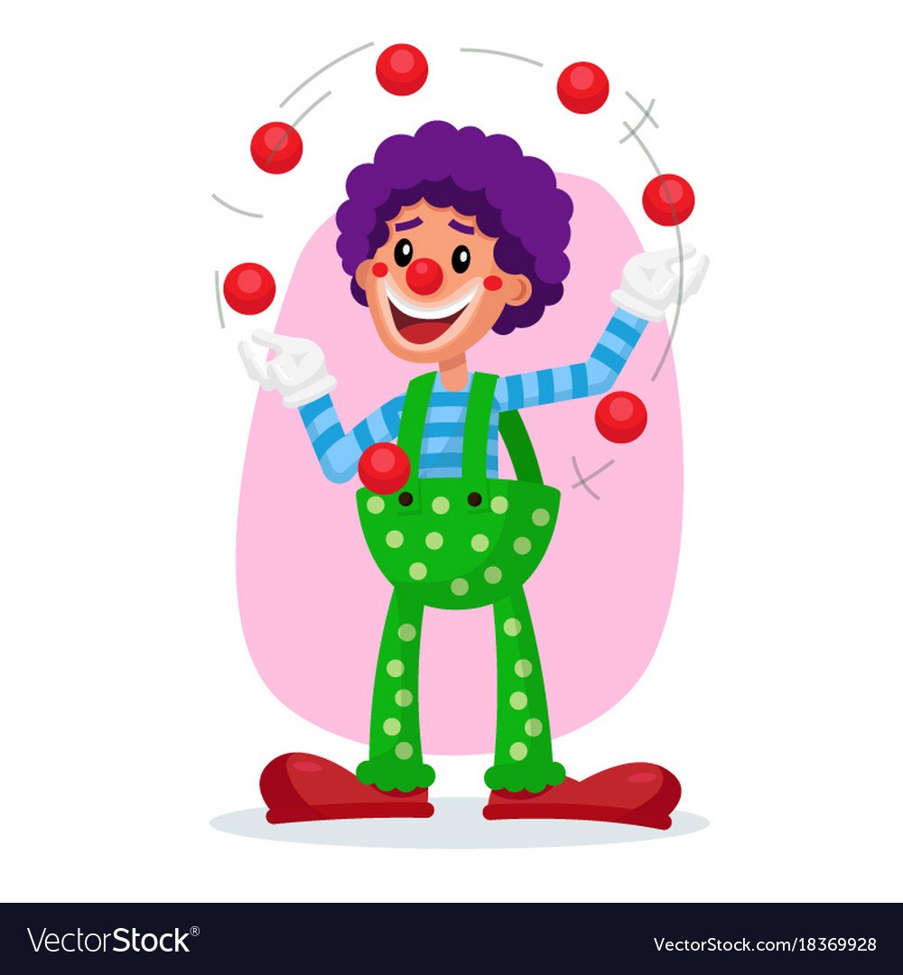 Клоун без фона