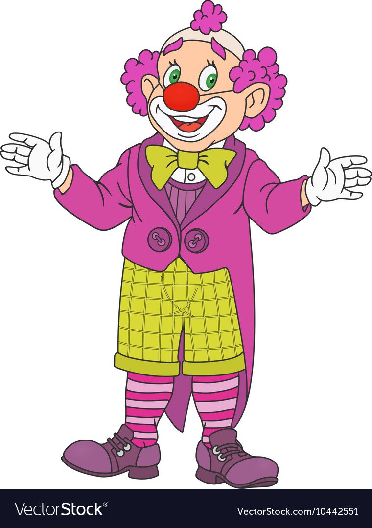 Лицо клоуна для детей