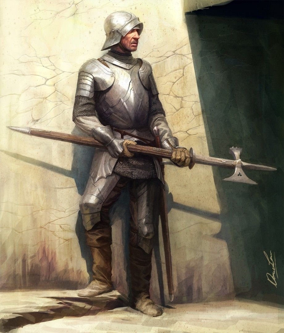 Алебардист средневековья