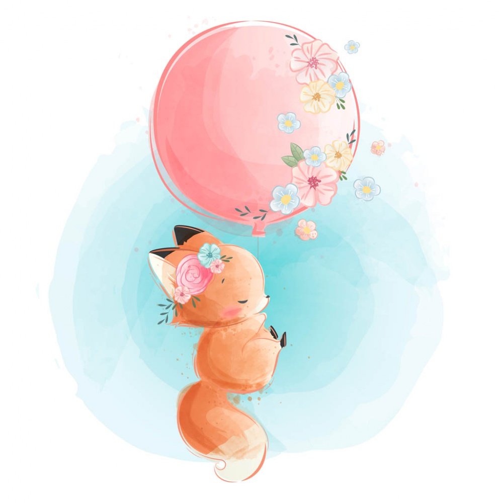 Связка шариков на прозрачном фоне