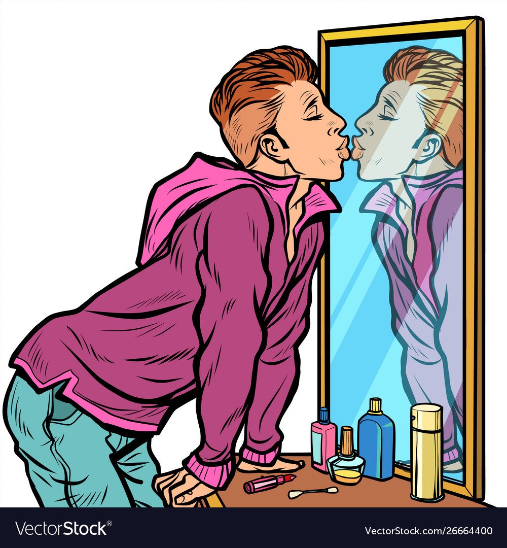 Красивая девушка нарциссы