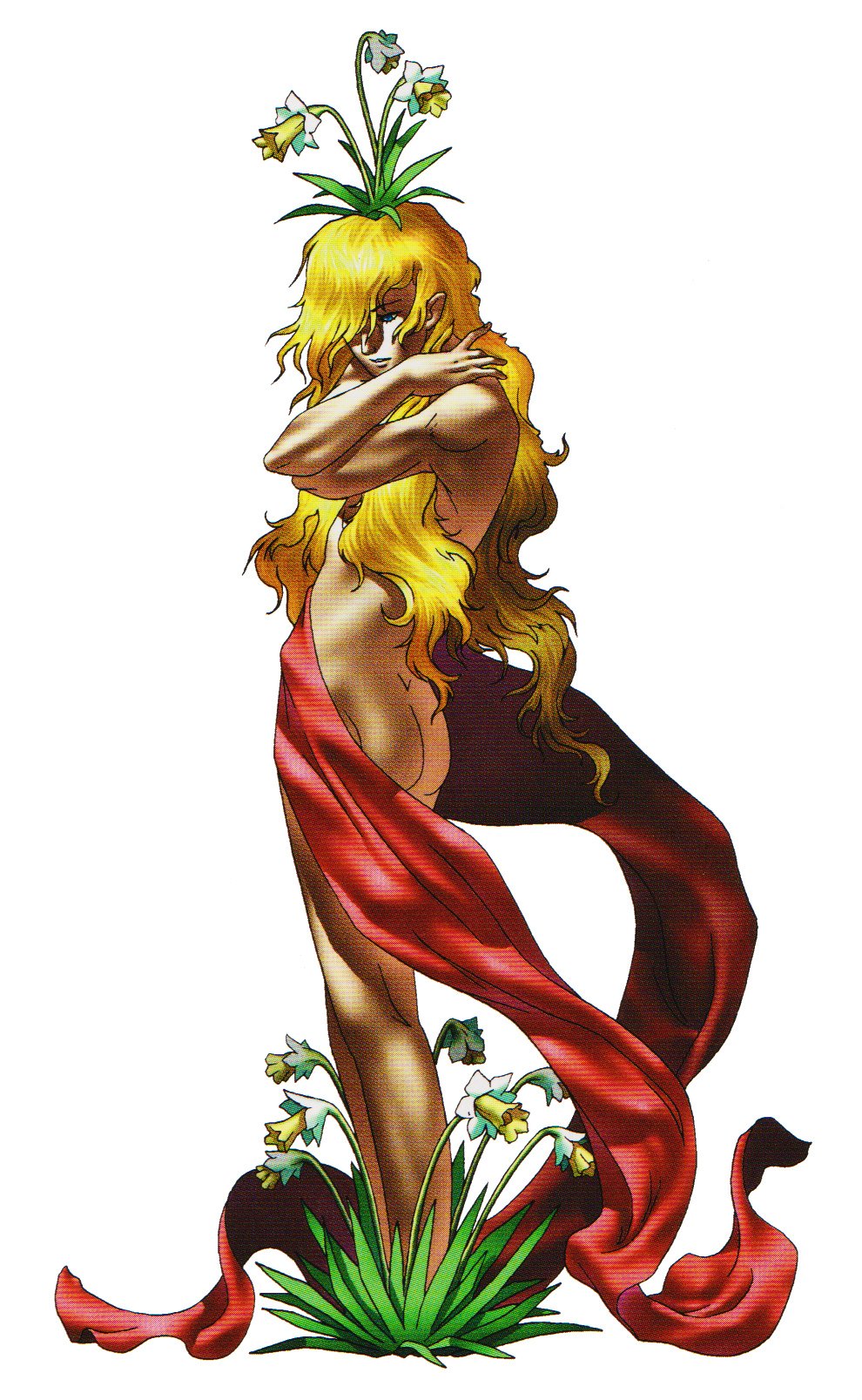 Нарцисс акварелью Ботанический