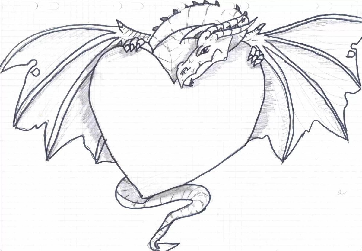 Картинки драконов для срисовки