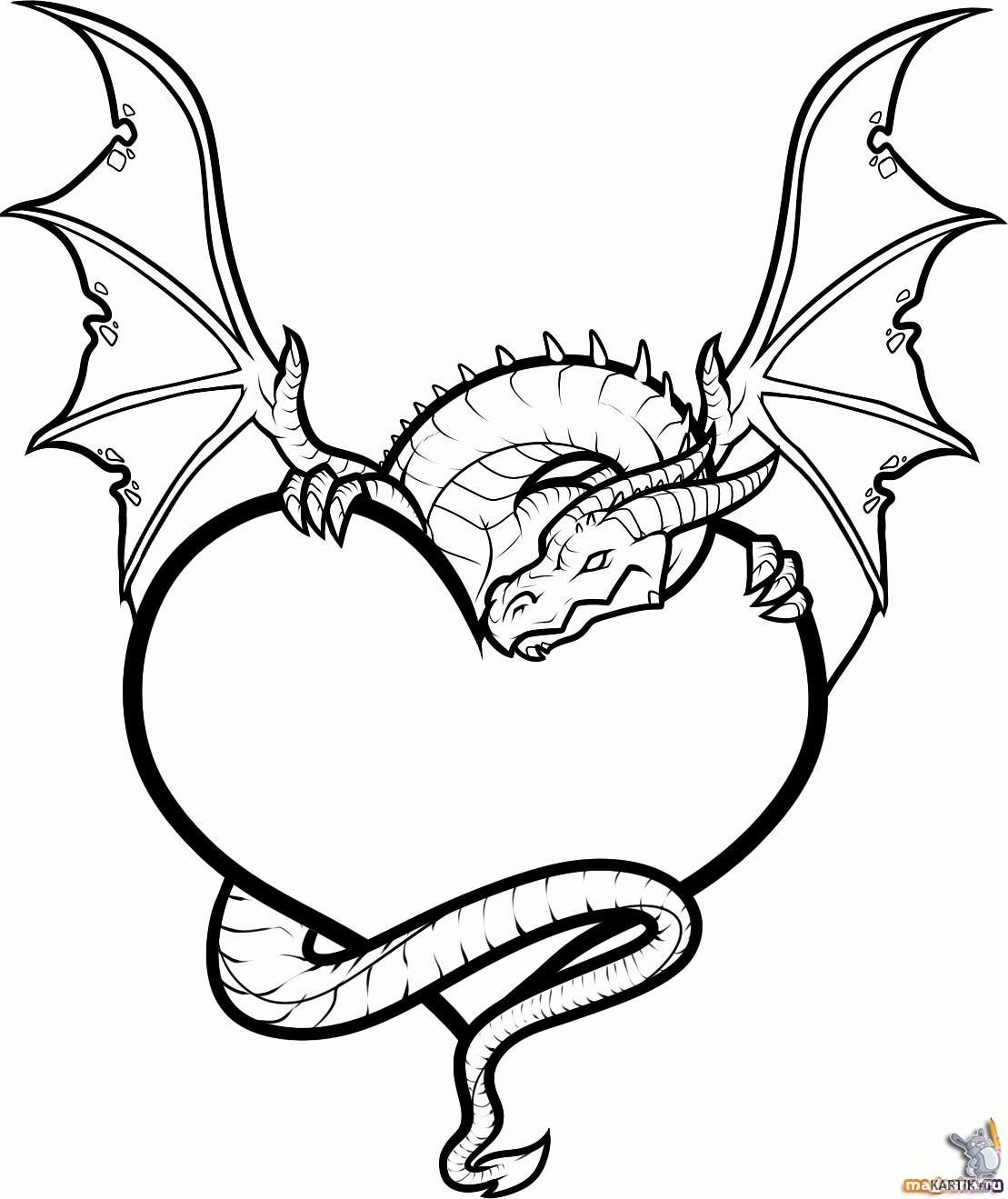 Голова дракона карандашом