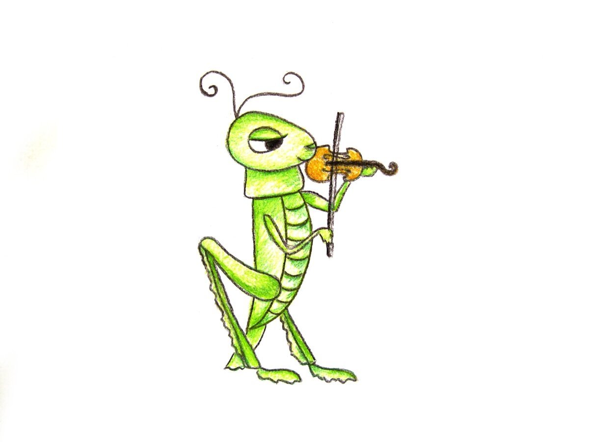 Кузнечик на прозрачном фоне