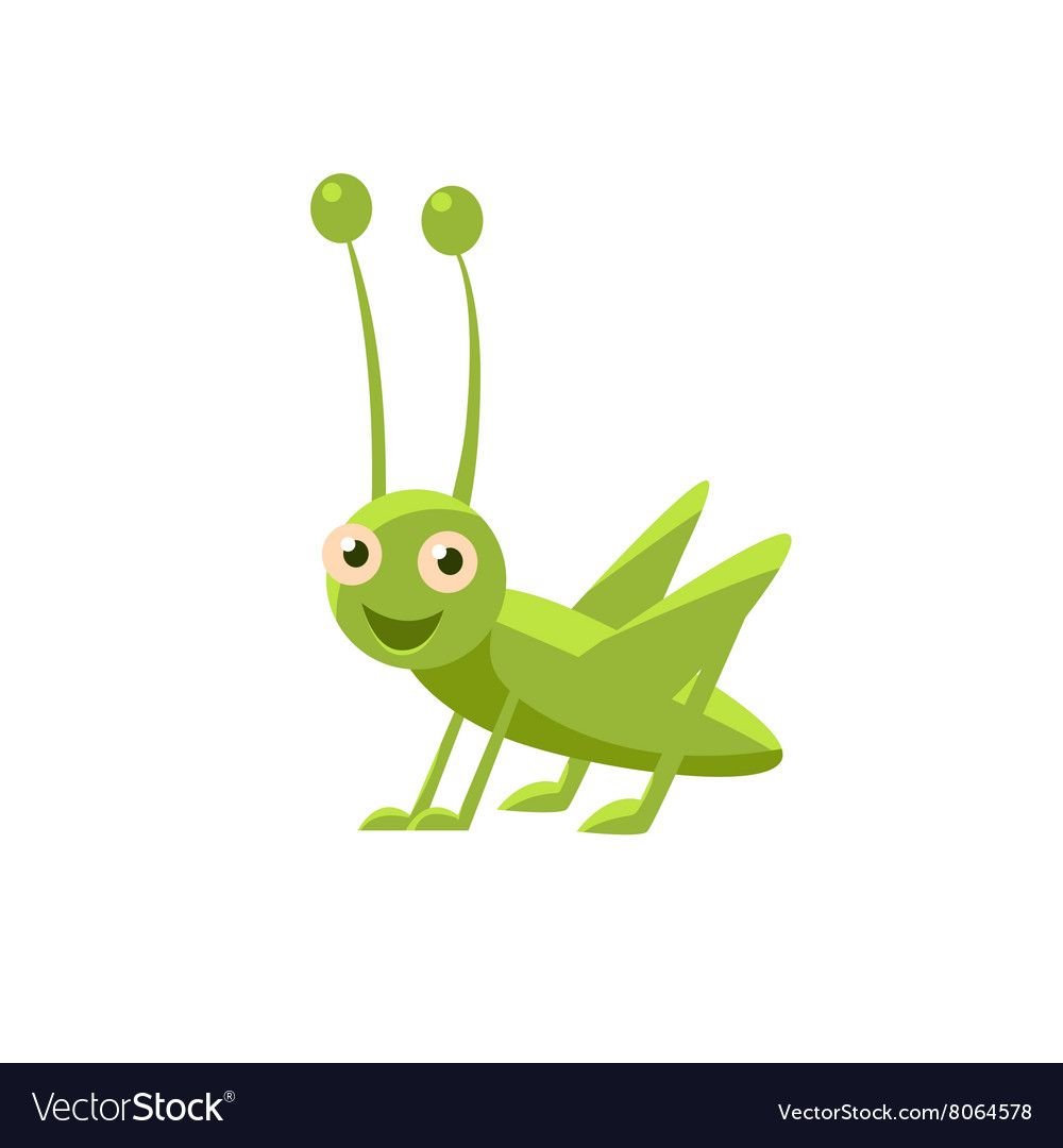 Кузнечики мультяшные