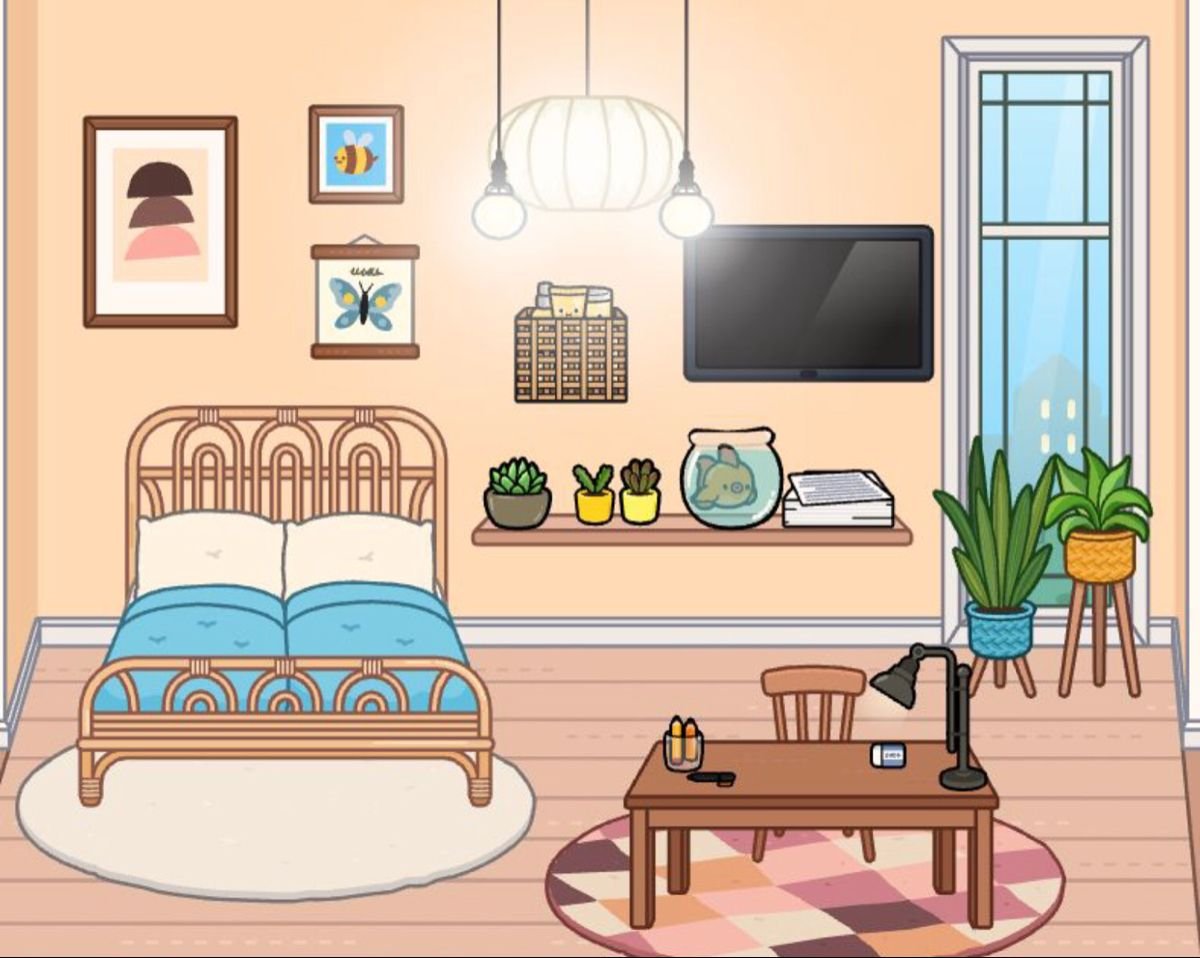 Тока бока фон комната