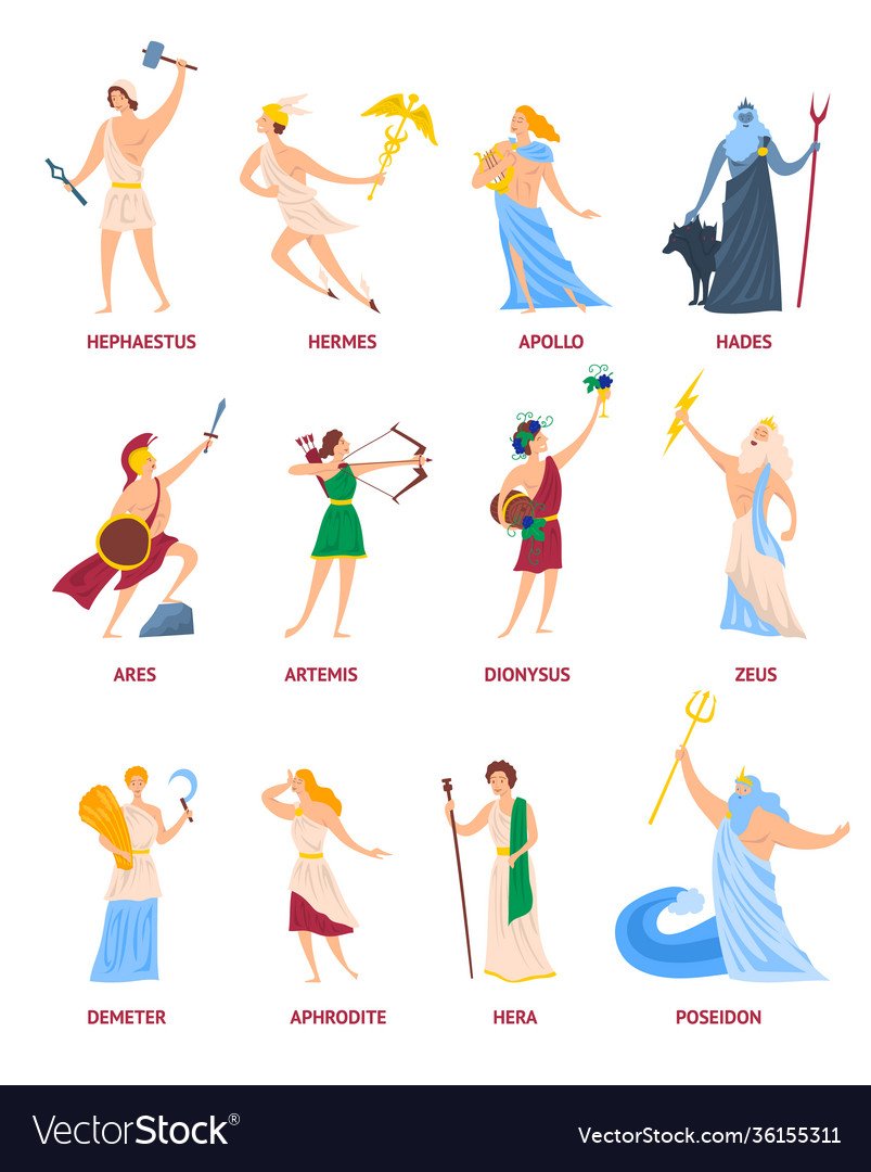 Символы греческих богов