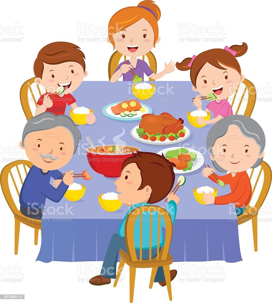 Семейный ужин с детьми