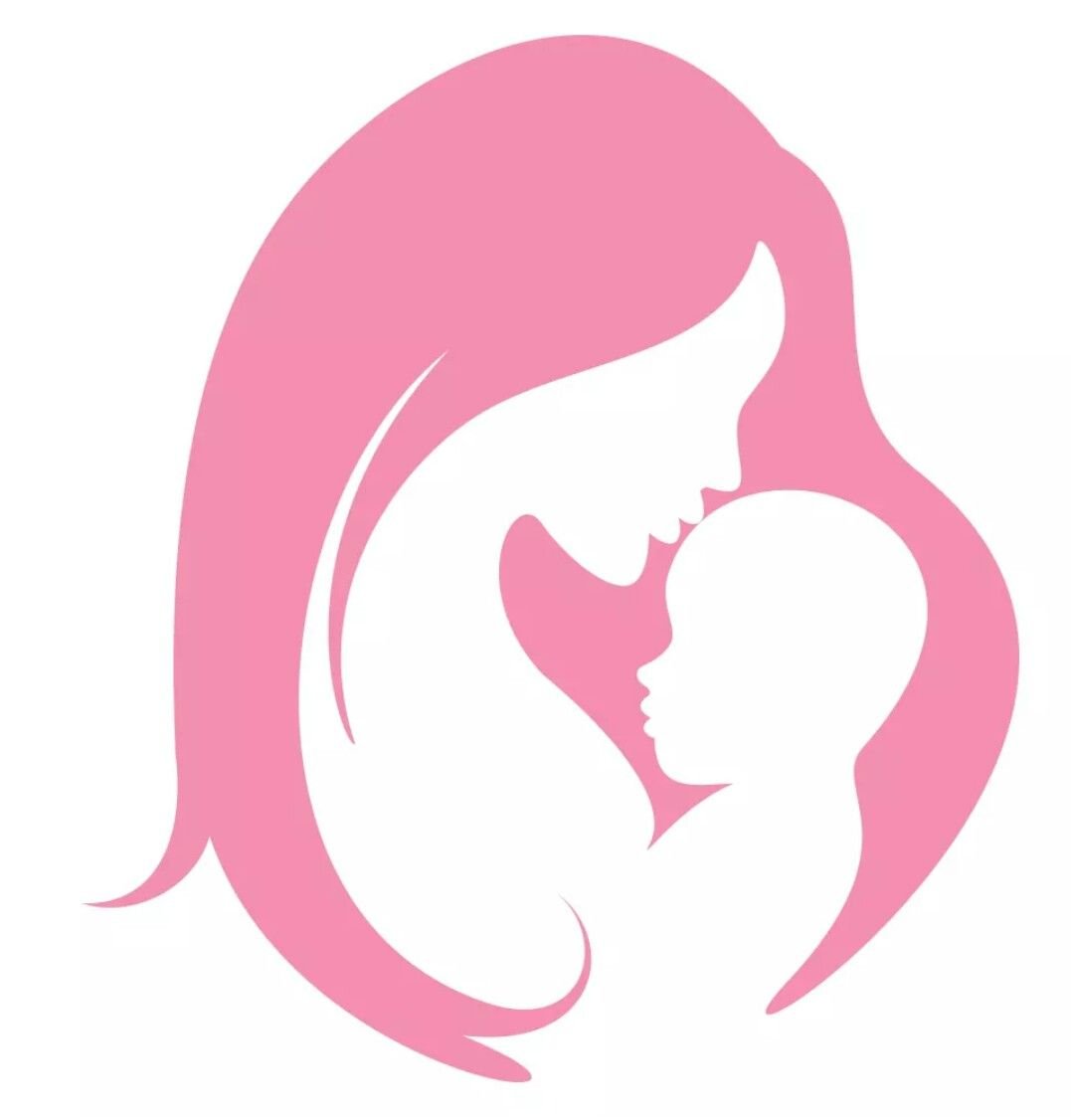 Силуэт матери и ребенка