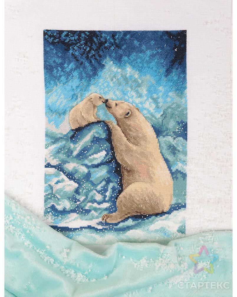 Набор для вышивания "panna" j-7082 "мишки на севере"