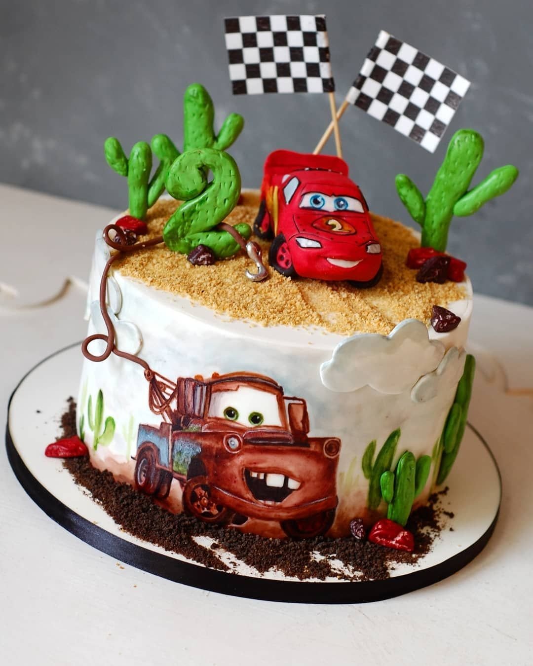 Торт молния Маккуин с фотопечатью