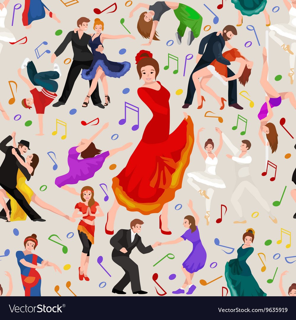 Иллюстрации разных танцев для детей