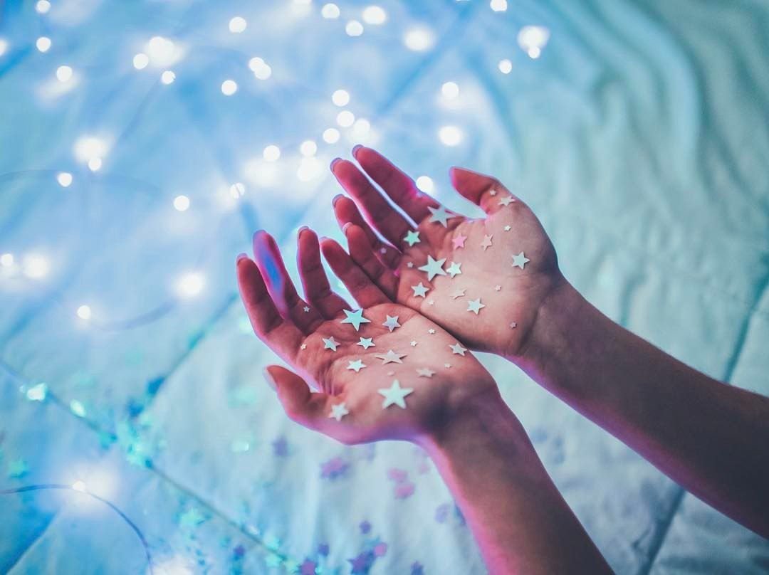 Красивая голубая Эстетика