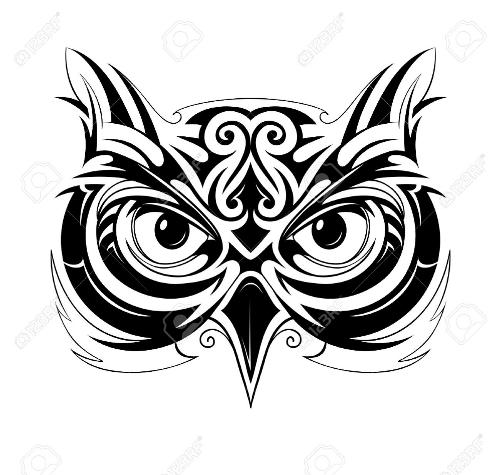 Узорная голова Совы