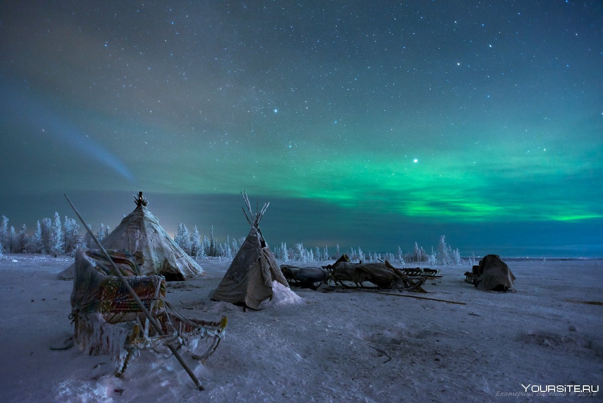 Ямало-Ненецкий автономный округ Северное сияние