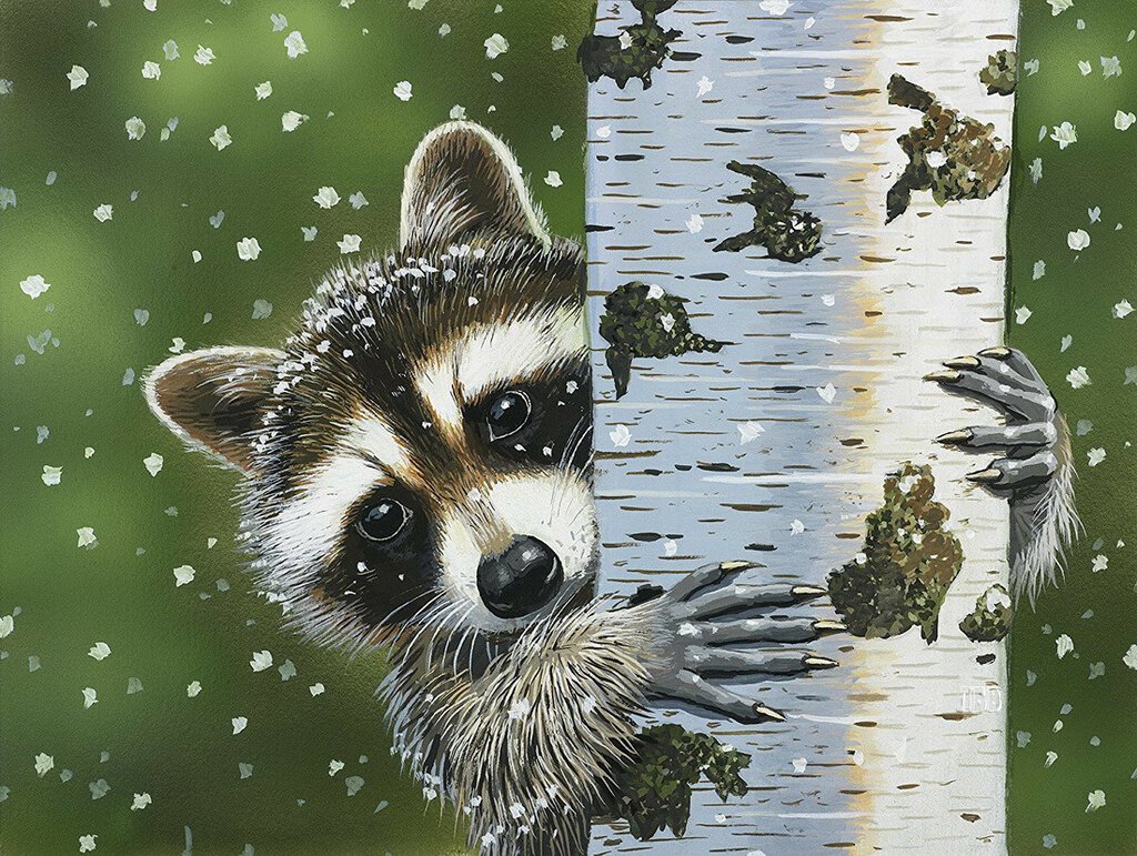 Новогодний енот