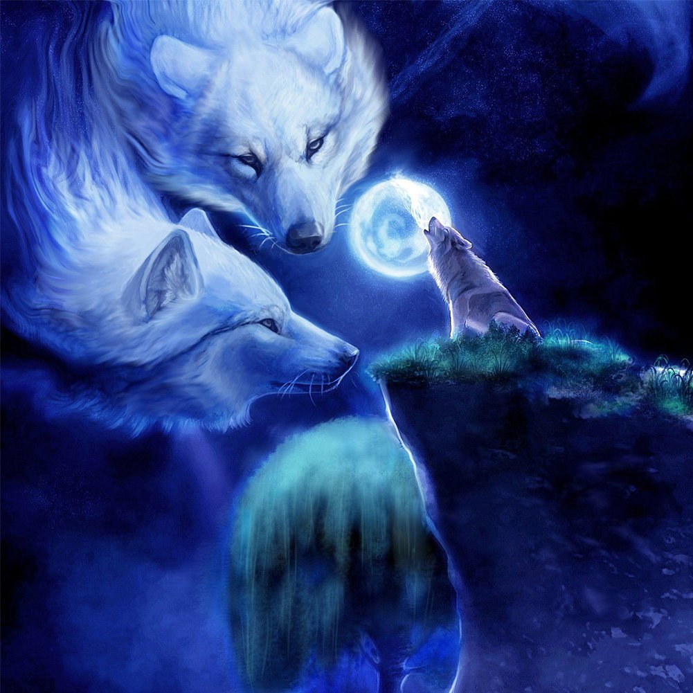 Красивые рисунки волка