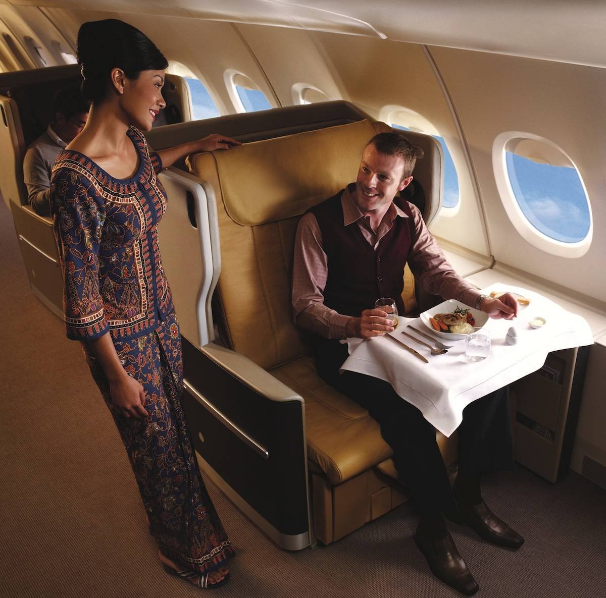 Singapore Airlines a380 первый класс