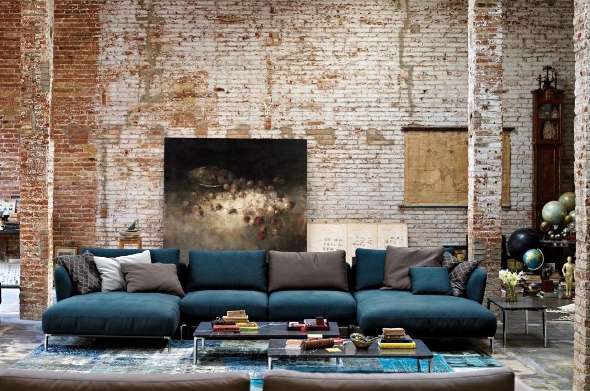 Бетон и хрусталь в интерьере