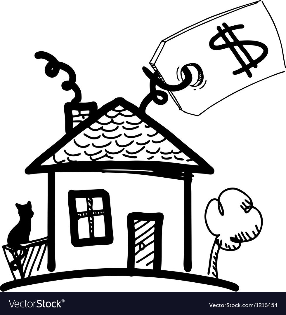 Домик с ключиком силуэт