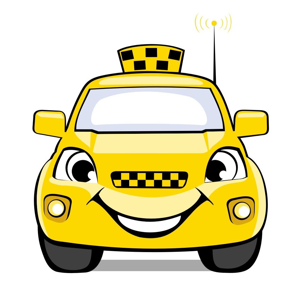 Визитка такси вектор