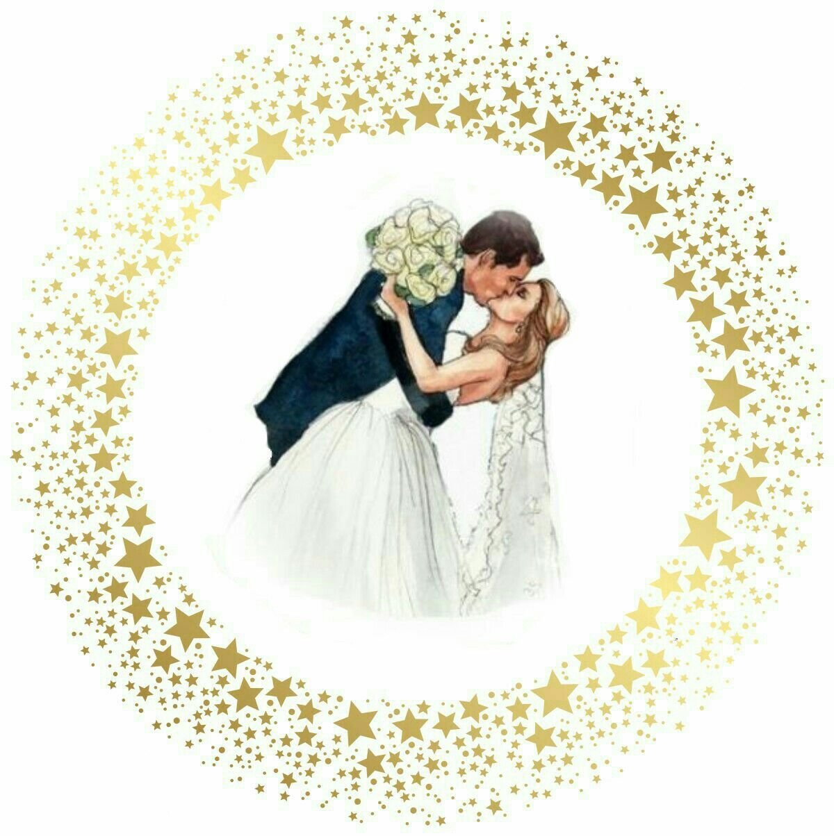 Наклейки на тему свадьба