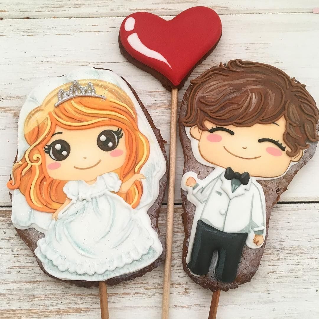 Жених и невеста иллюстрация