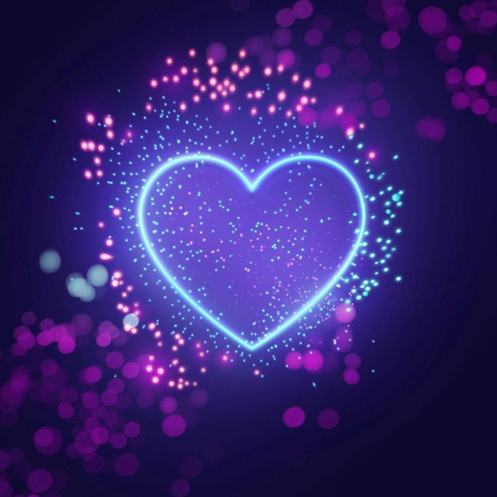 Сердце фиолетовое