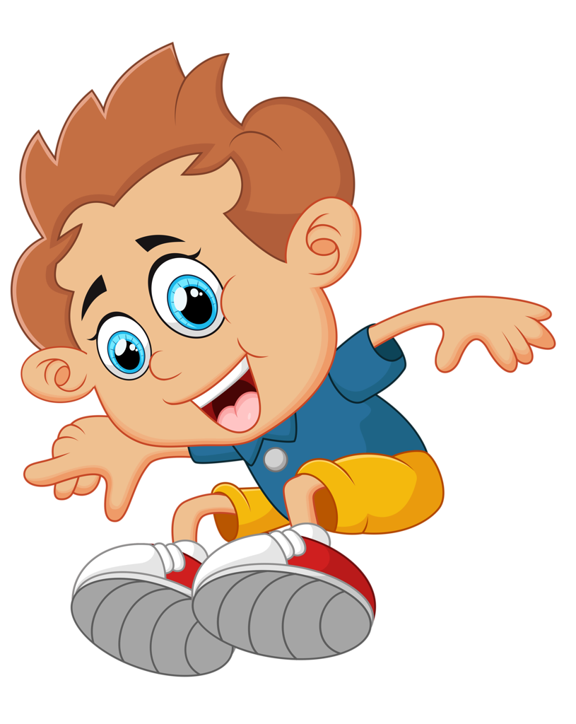 Удивленный мальчик мультяшный