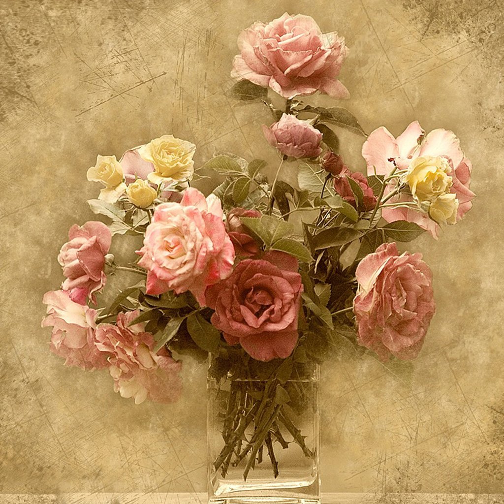 Винтажные букеты цветов