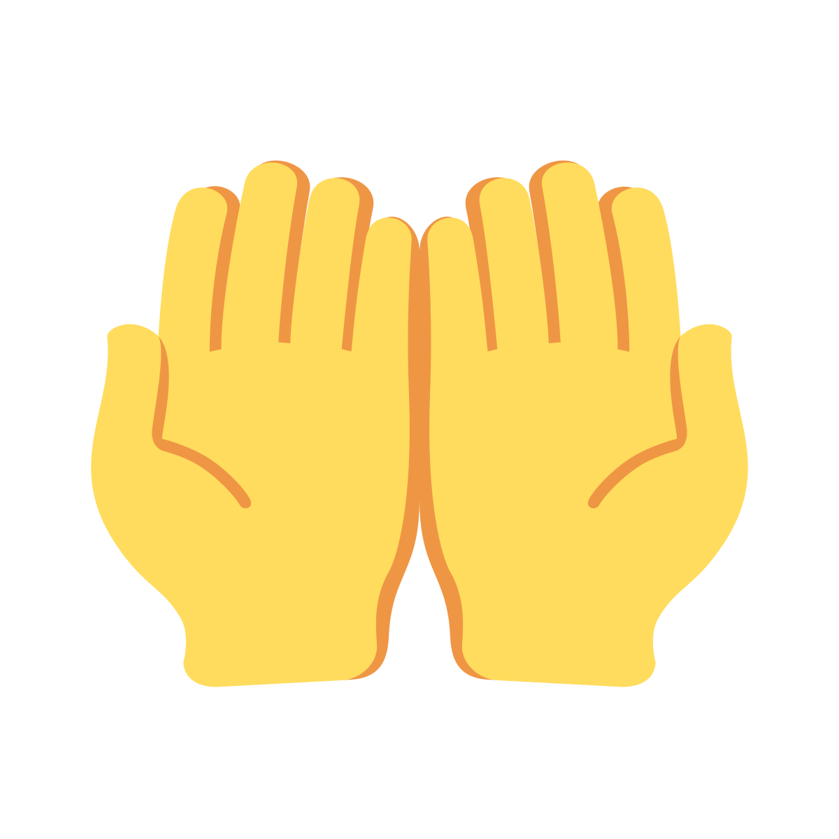 Смайл ладошки вместе