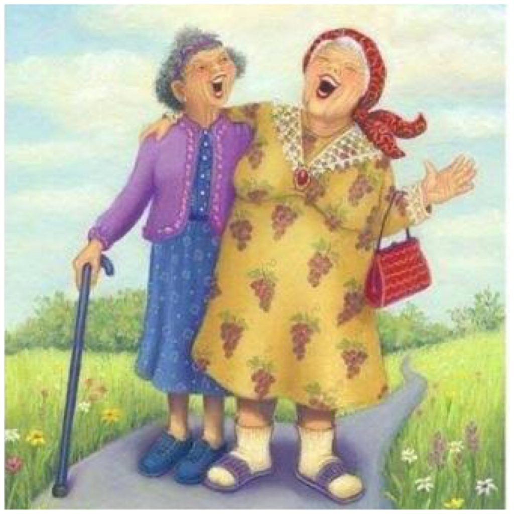 Две бабушки подружки