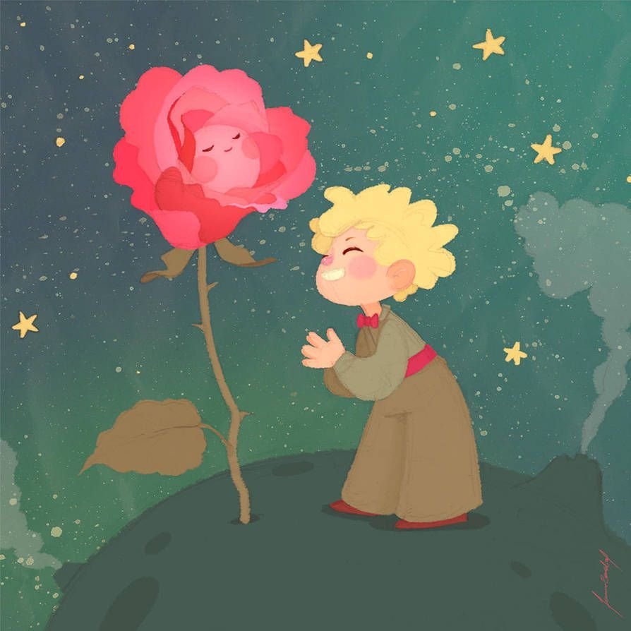 Маленький принц и роза