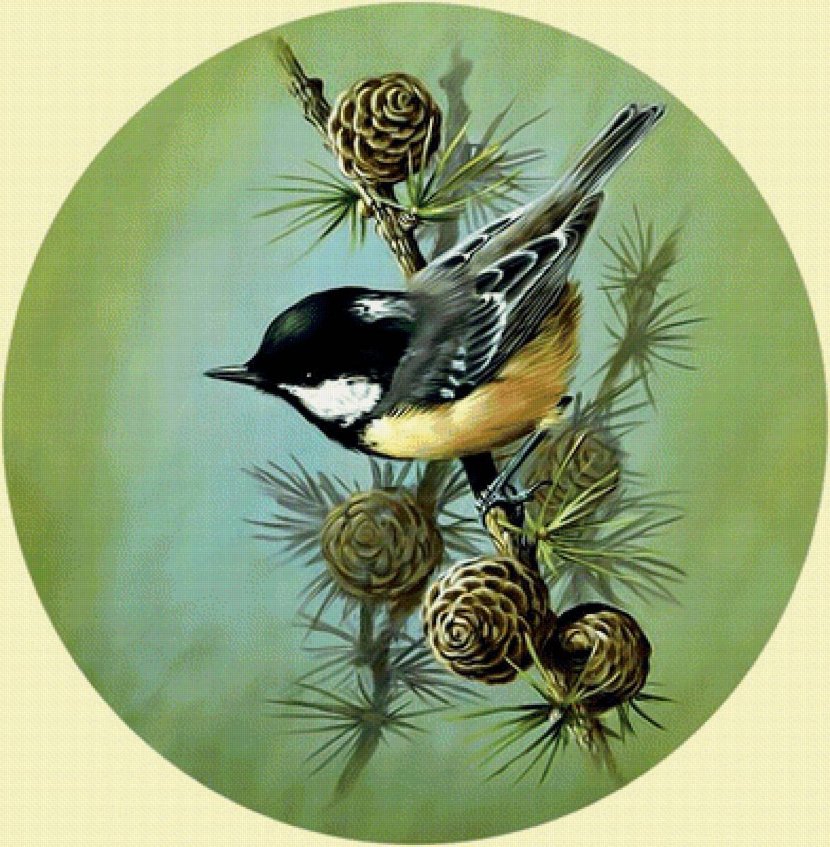 Синица стилизация