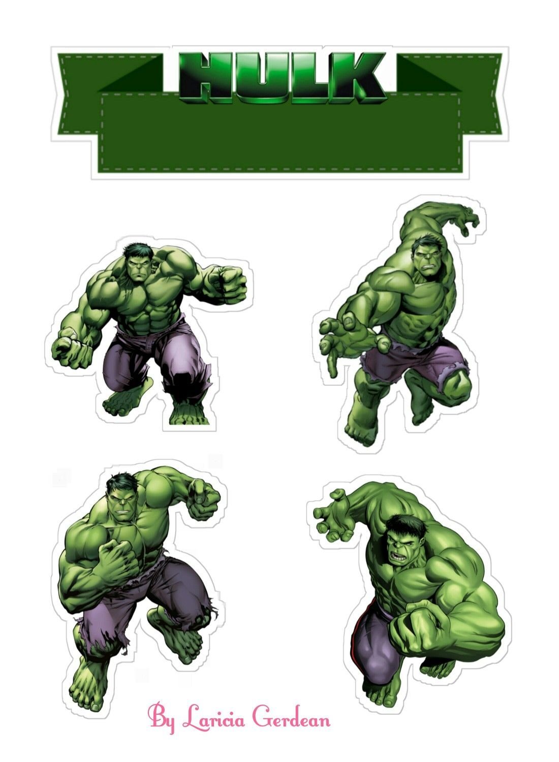 Халк сахарная печать