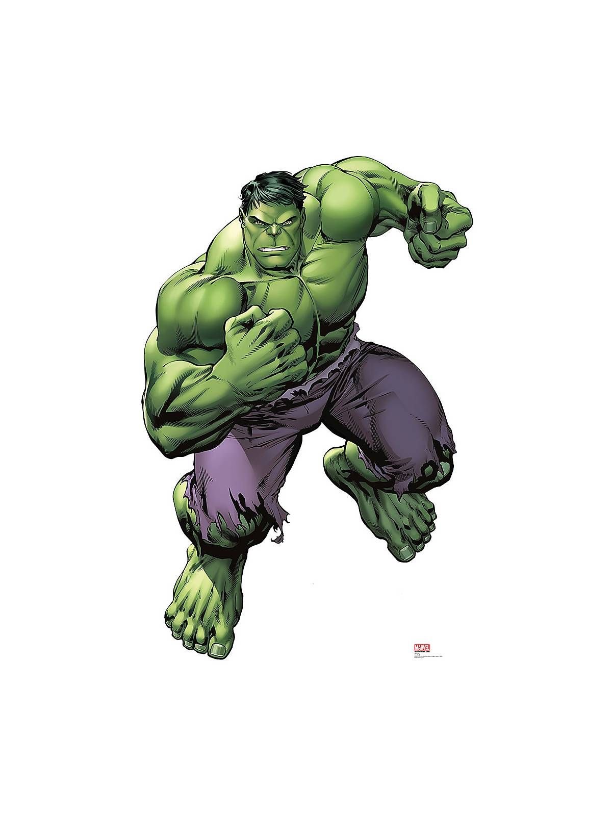 Наклейка с днем рождения в виде Халка