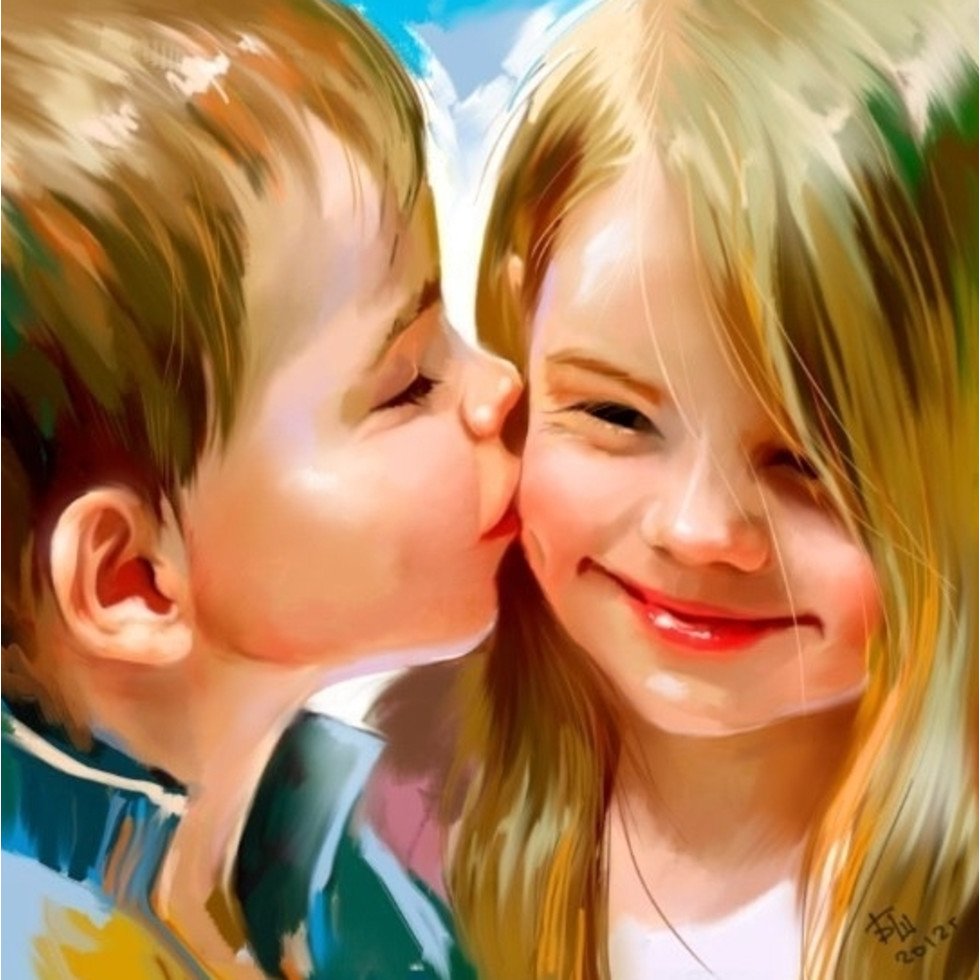 Мальчик и девочка любовь