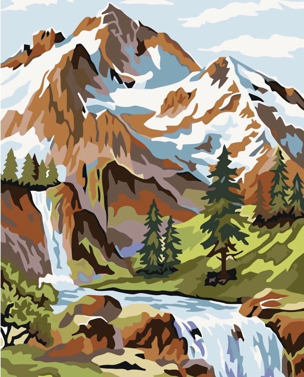 Горный пейзаж для детей