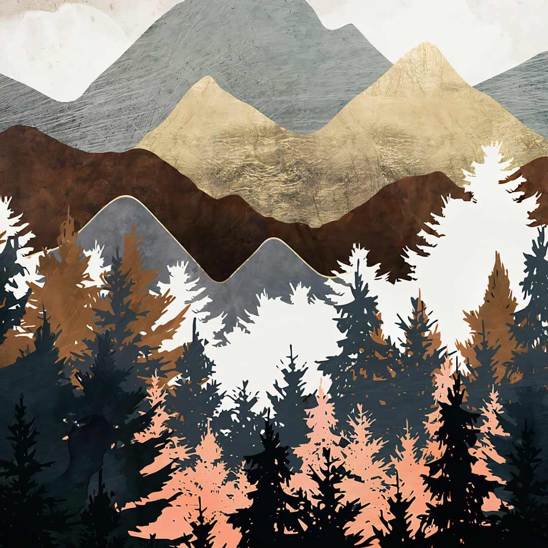 Горы рисунок