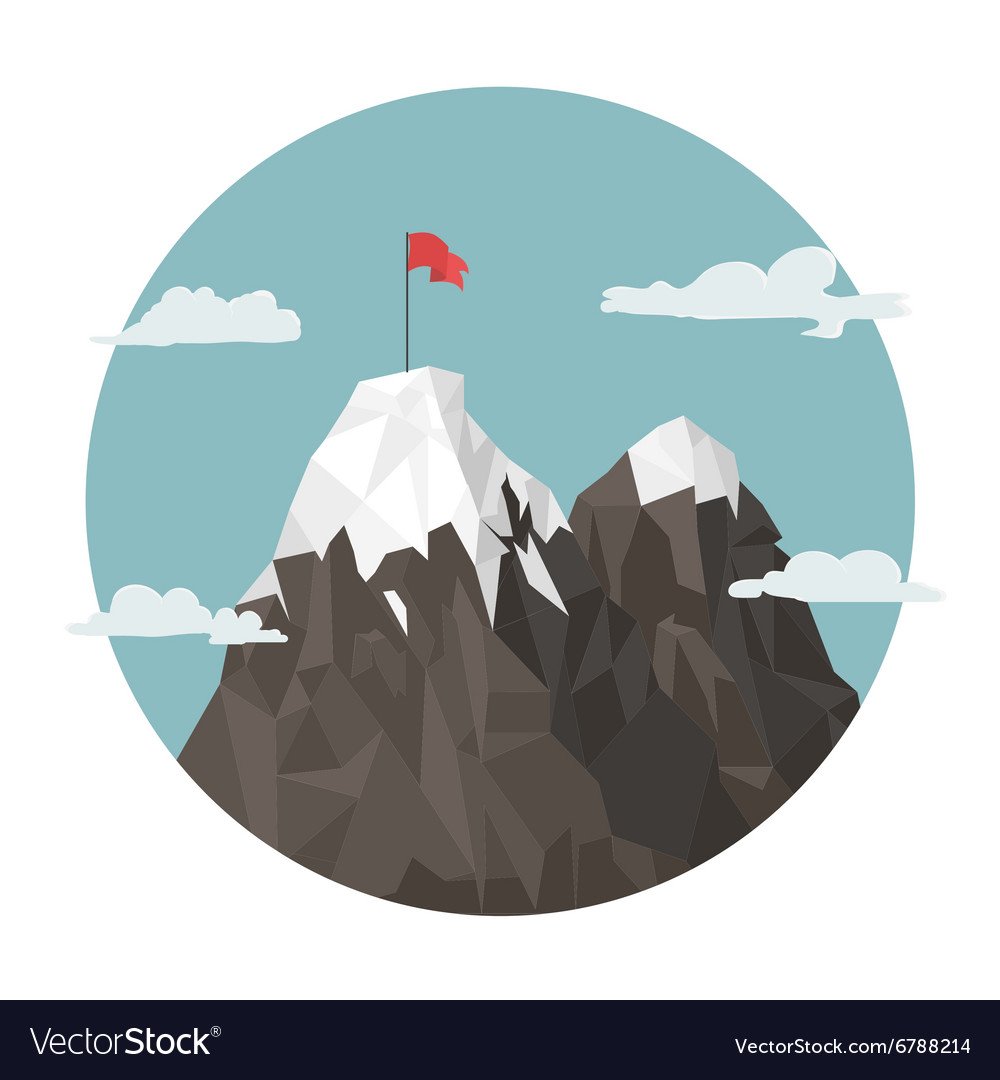 Векторные горы в кругу