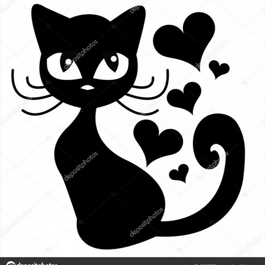 Трафарет кошки