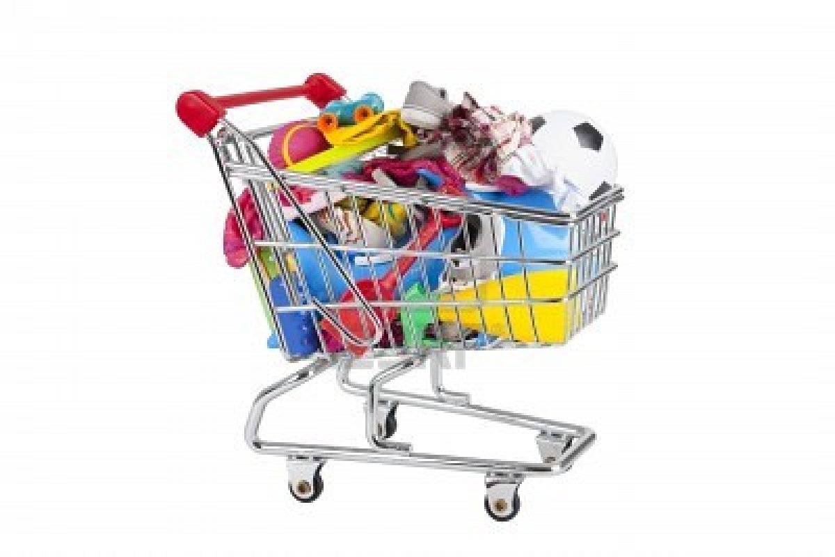 Тележка с бытовой химией