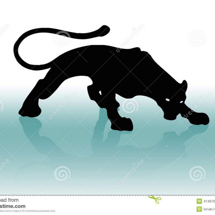 Силуэт Пумы в прыжке