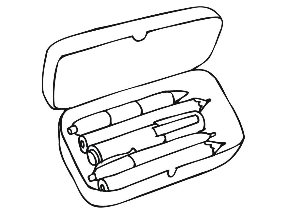 Предметы из пенала нарисовать