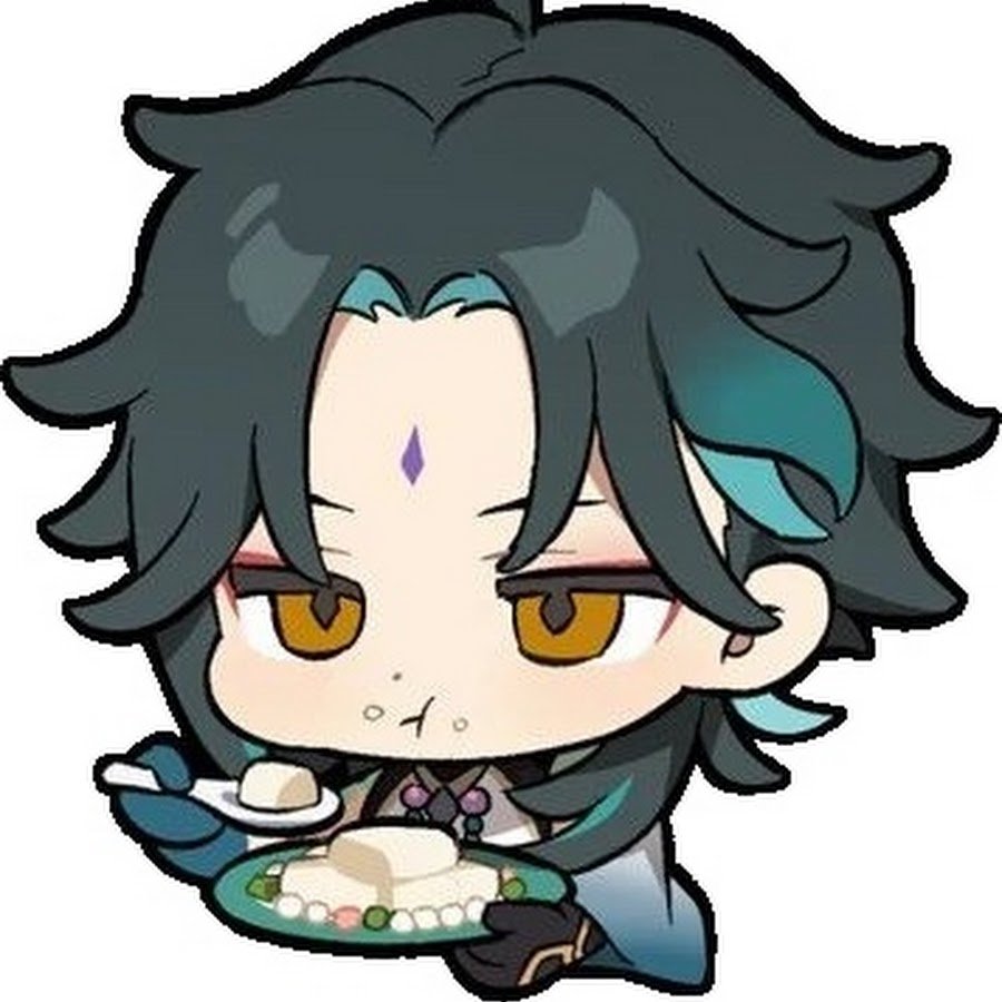 Стикеры Геншин Импакт Чиби Сяо