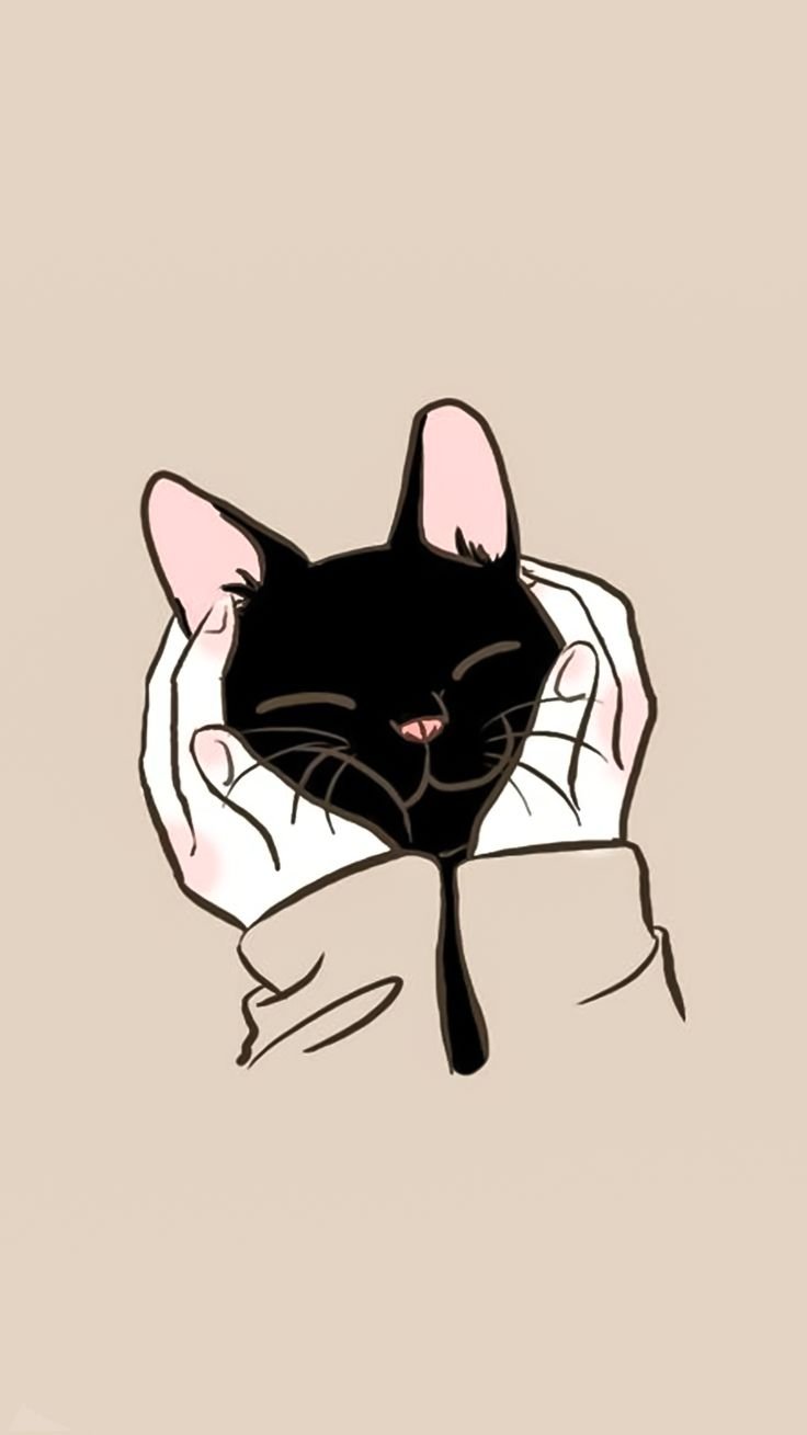 Милый котик арт