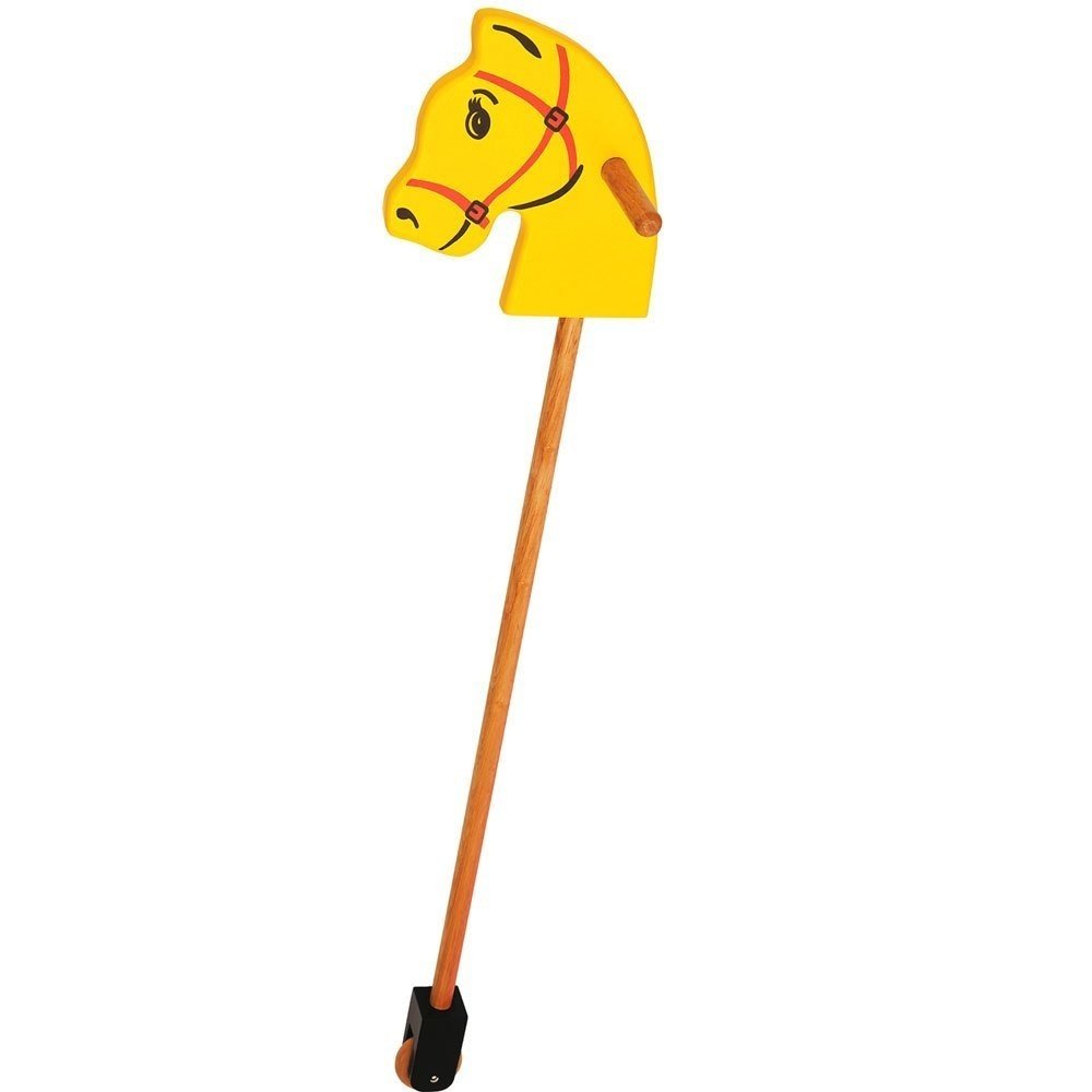 Деревянная лошадка на палочке